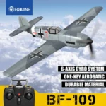 Eachine BF109 RC Airplane 2.4GHz 4CH 400mm Wingspan 6-Axis One Key U-Turn Aerobatic Xpilot Stabilization System EPP Mini RTF Toy