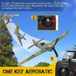 Eachine BF109 RC Airplane 2.4GHz 4CH 400mm Wingspan 6-Axis One Key U-Turn Aerobatic Xpilot Stabilization System EPP Mini RTF Toy