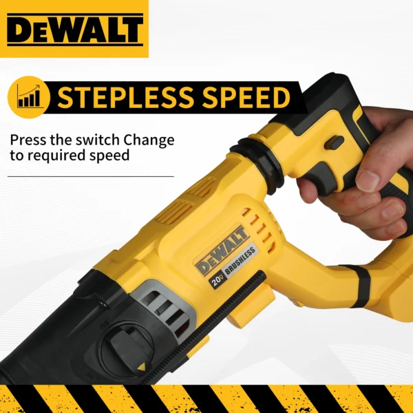 2026 DEWALT DCH263 20V Brushless Wireless Hammer SDS Handle in D Rotary Electric Hammer Concrete Wall Drill Hole Power Tools
