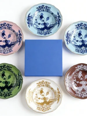 High-end Oriental Series Ceramic 9in Round Soup Plate Square Steak Plate Fruit Pastry Plate Home Decorative Dish