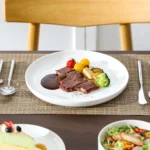 MALACASA 12/24 Piece Ceramic Porcelain Dinnerware Set with 4 Pcs Dinner/Dessert Plates,Bowl Tableware Set Service for 4