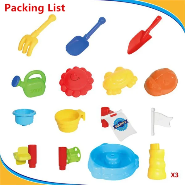 Colorful Kids Sand Water Table With Beach Sand Water Toys Sensory Table Backyard Outdoor Toys For Kids