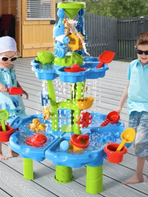 Kids Splash Sand Table Water Toys Summer Outdoot Showers Splash Tower Water Table For Kids Beach 4 In1 Table Ctivity Sensory Toy