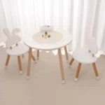 Children's wooden sensory table with sensory tray play sand and water table