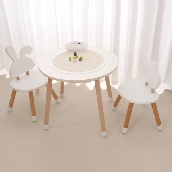 Children's wooden sensory table with sensory tray play sand and water table