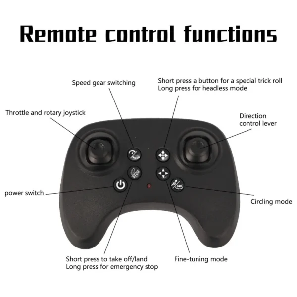 CZ36 Foam Quadcopter Remote Control Aircraft Drone Hovering Flight Fighter Fixed Height Rolling Stunt Toys Fall Resistant Kids