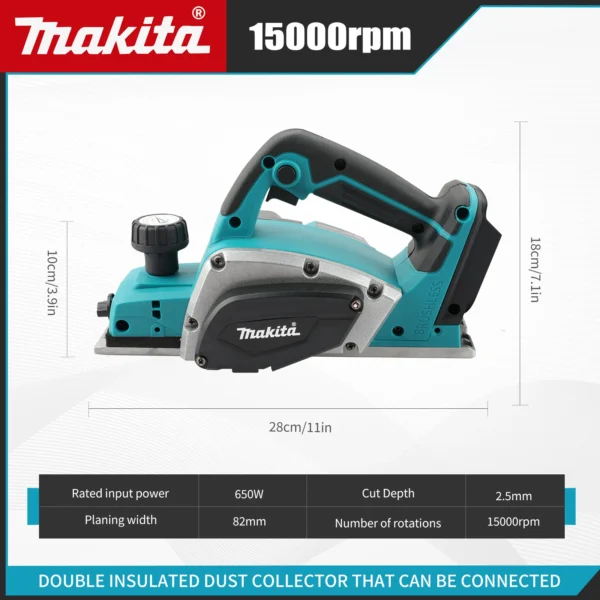 Makita Portable Woodworking Electric Planer 15000RPM Cordless Electric Router trimmer Wood Milling Engraving Slotting Power Tool