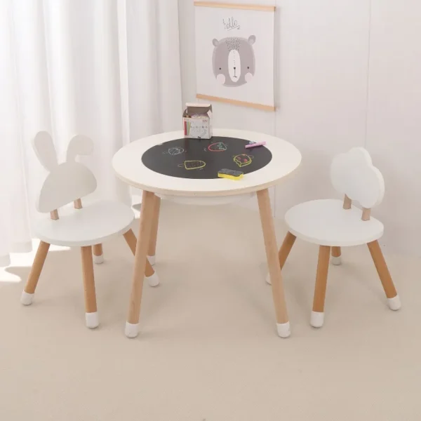 Children's wooden sensory table with sensory tray play sand and water table