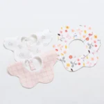 5-piece set/batch baby bibs waterproof 360-degree rotation saliva towel baby feeding apron newborn supplies