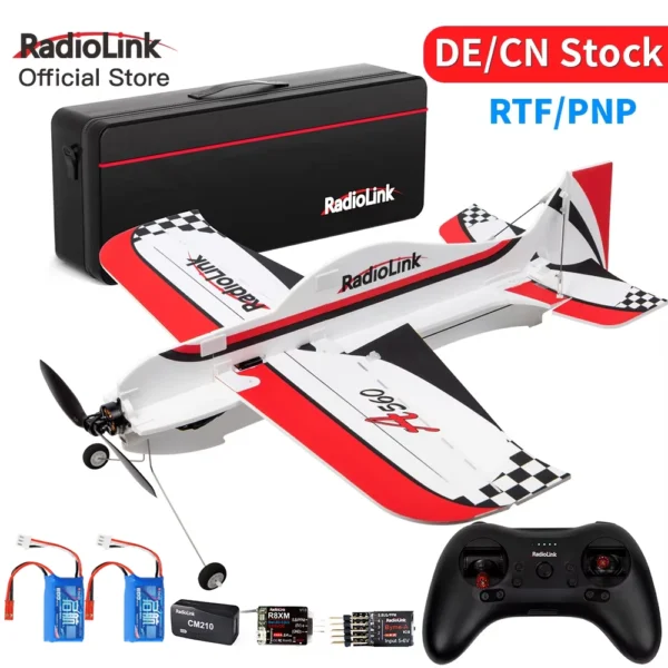 Radiolink A560 RTF PNP RC Airplane 3D EPP 4CH Remote Control Fixed Wing Plane Outdoor with Byme-A Gyro FC for Adult Beginners