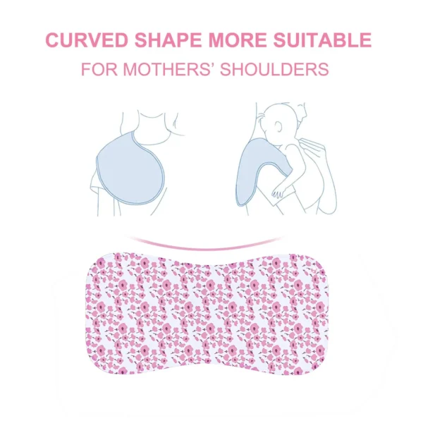 10-Pack Burp Cloths for Baby Girls - Organic Baby Burp Cloth, Baby Washcloths, Burp Rags, Large Burp Clothes