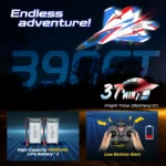 F22 Remote Control Airplane 4 Channel with Lights, 2.4G Fighter RC Plane with 3 Flight Modes for Beginners - RTF