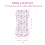 10-Pack Burp Cloths for Baby Girls - Organic Baby Burp Cloth, Baby Washcloths, Burp Rags, Large Burp Clothes