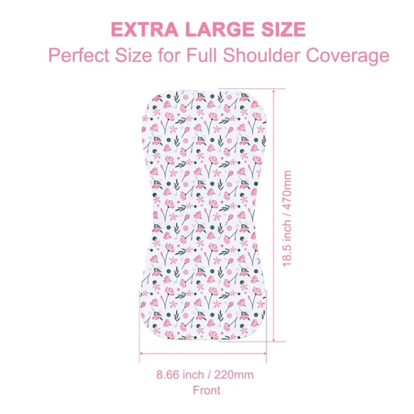 10-Pack Burp Cloths for Baby Girls - Organic Baby Burp Cloth, Baby Washcloths, Burp Rags, Large Burp Clothes