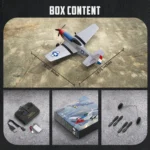 Volantexrc P51 Mustang 3CH Foam Airplane Remote Control Fighter 420mm Fixed Wingspan RTF Glider RC Warbird Airplane Toys Gifts