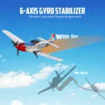 Volantexrc P51 Mustang 3CH Foam Airplane Remote Control Fighter 420mm Fixed Wingspan RTF Glider RC Warbird Airplane Toys Gifts
