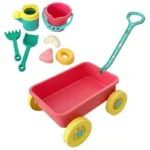 Toddler Beach Toys Early Learning Sand Play Toys With Trolley 8 Pieces Fun Outdoor Playset For Seaside Beach Outside Camping