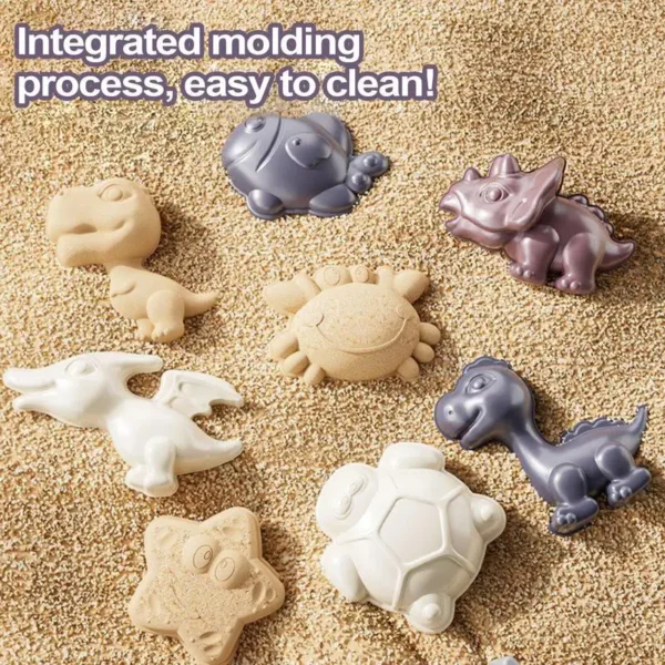 Beach Toys 20x Shovels Set Sand Toys And Molds Cute Travel Games Portable Children Supplies Hot Weather Playset For Gathering