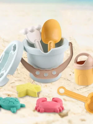 9Pcs Beach Toys Sand Set Montessori Early Educational Sand Casting Building