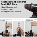 Makita 26MM Cordless Hammer Brushless Electric Hammer 18V Lithium Battery Wireless Drills Makita 18v Power Tools ﻿