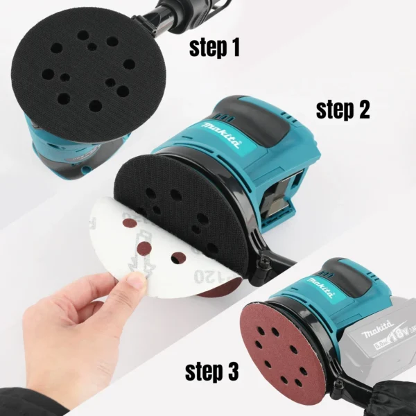 Makita 18V Rechargeable Disc DBO180Z Brushless Random Orbital Sander Woodworking Sanding Putty Polishing Bare Tool