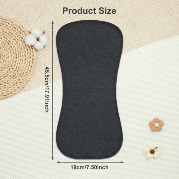 Soft Waterproof Infants Burping Cloths-8 Pcs Baby Boys Burp Rags, 3 Absorbent Layers Design