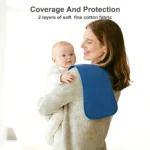 8 Pack Extra Soft Spit Up Rags with 3 Absorbent Layers, Large Waterproof Baby Burp Cloths for Baby Boys