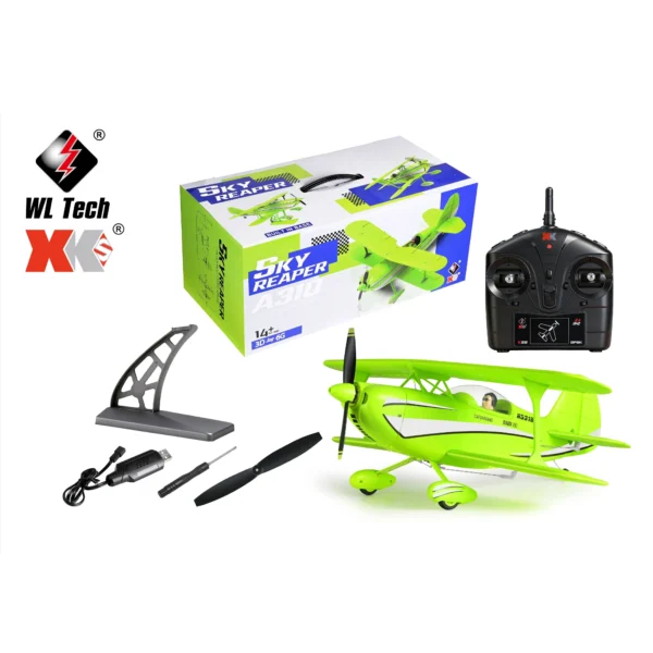 WLtoys A310 RC Plane 3D/6G Dual Wings RC Aircraft With Brushless Motor & Gyroscope 4CH Airplane Boy Toy Gift