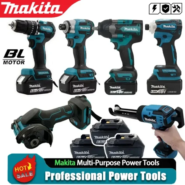 Makita Various Models of Portable CordlessPower Tools Heat Gun Impact Driver Rechargeable Screwdriver Electric Reciprocating Saw