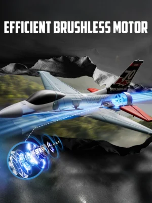 Volantexrc F16 Falco RC Fighter 2.4G 4CH Remote Control Aircraft With Brushless Motor One-key Aerobatic Fixed Wing RTF Glider