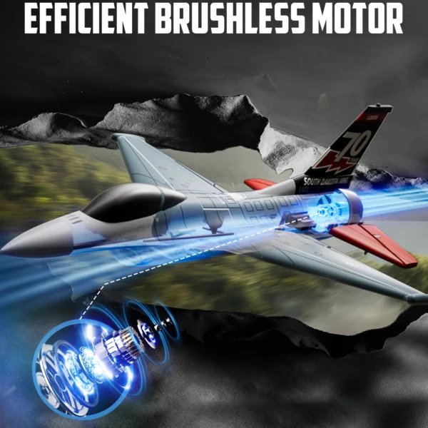 Volantexrc F16 Falco RC Fighter 2.4G 4CH Remote Control Aircraft With Brushless Motor One-key Aerobatic Fixed Wing RTF Glider