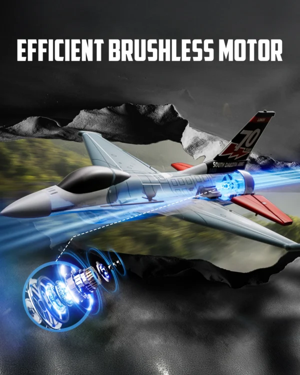 Volantexrc F16 Falco RC Fighter 2.4G 4CH Remote Control Aircraft With Brushless Motor One-key Aerobatic Fixed Wing RTF Glider