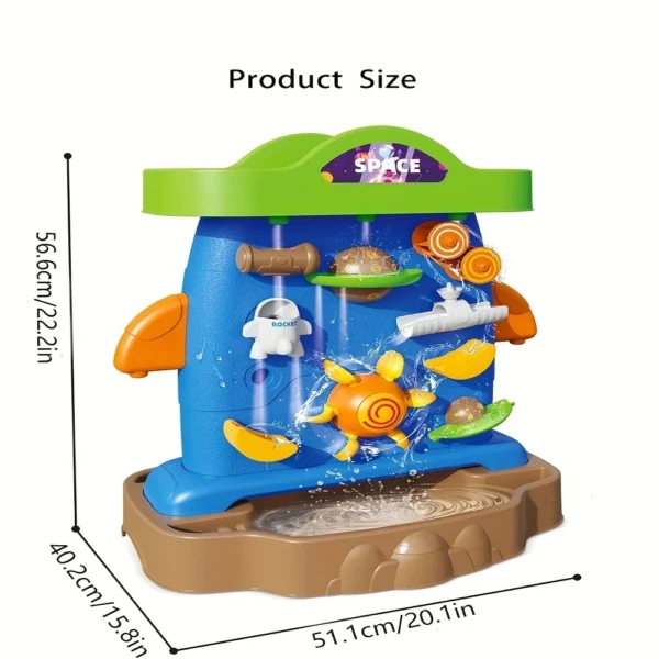 Beach Toy Large Spin Le Water Car Double sided Shower and Water Playing Platform Complete Indoor Set