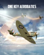 VOLANTEXRC Spitfire RC Plane With Brushless Motor 2.4G 4CH 500MM Wingspan One Key Aerobatic RTF Fighter Xpilot Stabilization