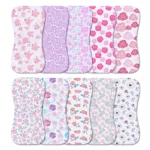 10-Pack Burp Cloths for Baby Boys and Girls - Organic Baby Burp Cloth, Baby Washcloths, Burp Rags, Large Burp Clothes