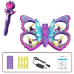 Birthday Gift V40 Glitter Butterfly Quadcopter Airplane Model Gravity Sensing Remote Control Aircraft RC Plane 2.4GHz Mini Plane