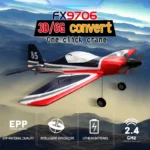 FX9706 RC Plane 580MM Fixed Wing Glider 5 CH 3D/6G Remote Control Aircraft 2.4G Brushless Motor Fighter Model Toys for Children