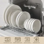 MALACASA LEILA 12/16/24/32 Ceramic Plate Sets White Porcelain Dinnerware Set with 4/6 PCS Dinner Plate/Dessert/Cereal Bowl/Soup