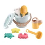 9Pcs Beach Toys Sand Set Montessori Early Educational Sand Casting Building