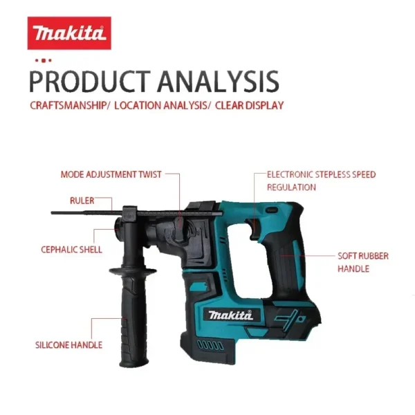 Makita HR140D Brushless Hammer Cordless Electric Hammer Wireless Drills Makita 18v Power Tools