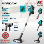 YOFIDRA 1500ML Electric Vacuum Cleaners 27-30KPA Cordless Home Car Dust Catcher Cleaning Power Tools For Makita 18V Battery Pin