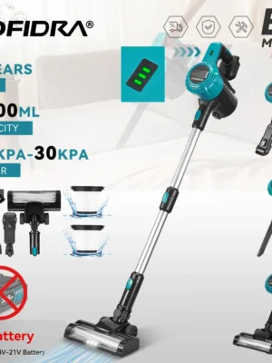 YOFIDRA 1500ML Electric Vacuum Cleaners 27-30KPA Cordless Home Car Dust Catcher Cleaning Power Tools For Makita 18V Battery Pin