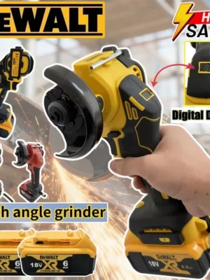 DeWALT Digital Display Brushless Mini Angle Grinder For 18V Battery Polishing Grinding Machine Cutting Power Tools