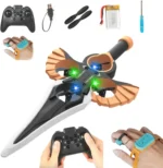 RC Flying Sword 2.4G 2CH Remote Control 4 Axle Fighter With Hand Wave/Controller Mode & Lights RC Aerial Stunt Plane Toys Boys