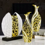 3pcs/set European Wedding Decor Crafts Ceramic Vase Creative Room Decoration Handicraft Porcelain Decorations