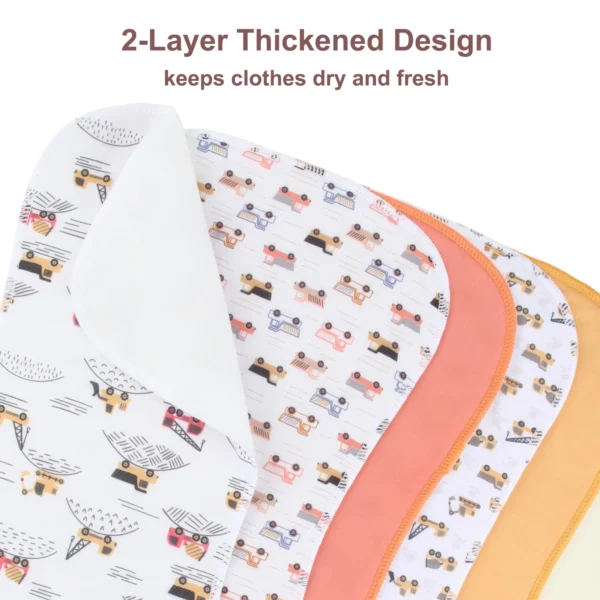 10-Pack Burp Cloths for Baby Unisex - Organic Baby Burp Cloth, Baby Washcloths, Burp Rags, Large Burp Clothes