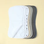 Waterproof Baby Burp Cloths, Extra Soft Spit Up Rags with 3 Absorbent Layers, 8-Pack Large Burp Cloths for Baby Boys