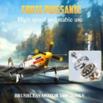 RC Plane 5CH 3D/6G Fixed-wing RC Airplane 2.4GHz P51D Mustang RTF for Adults Beginners Easy to Fly Removable Brushless Fighter