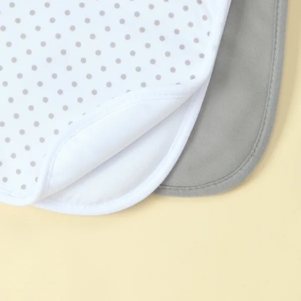 Waterproof Baby Burp Cloths, Extra Soft Spit Up Rags with 3 Absorbent Layers, 8-Pack Large Burp Cloths for Baby Boys