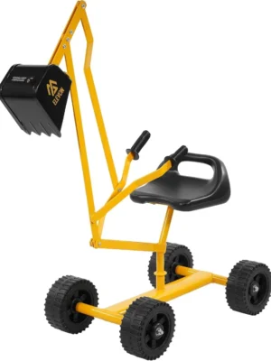 Sand Digger Excavator Toys for Kids Outdoor Sandbox Digger Crane with 360 Degree Rotatable Seat Excavator Ride On Toy Beach Toys